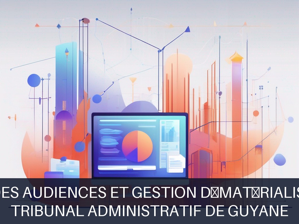 Illustration pour Tribunal administratif de Guyane: Digitalisation des audiences et gestion dématérialisée des dossiers (Potentiel à Court Terme)