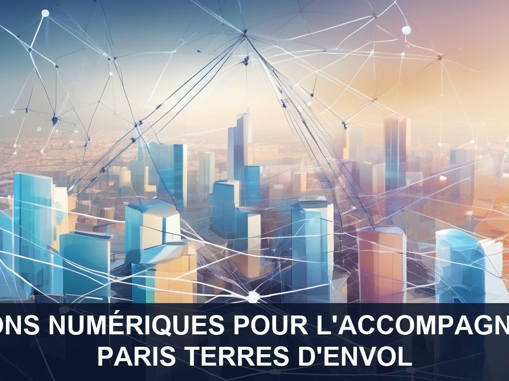 Illustration pour Paris Terres d'Envol: Développement de solutions numériques pour l'accompagnement des entrepreneurs