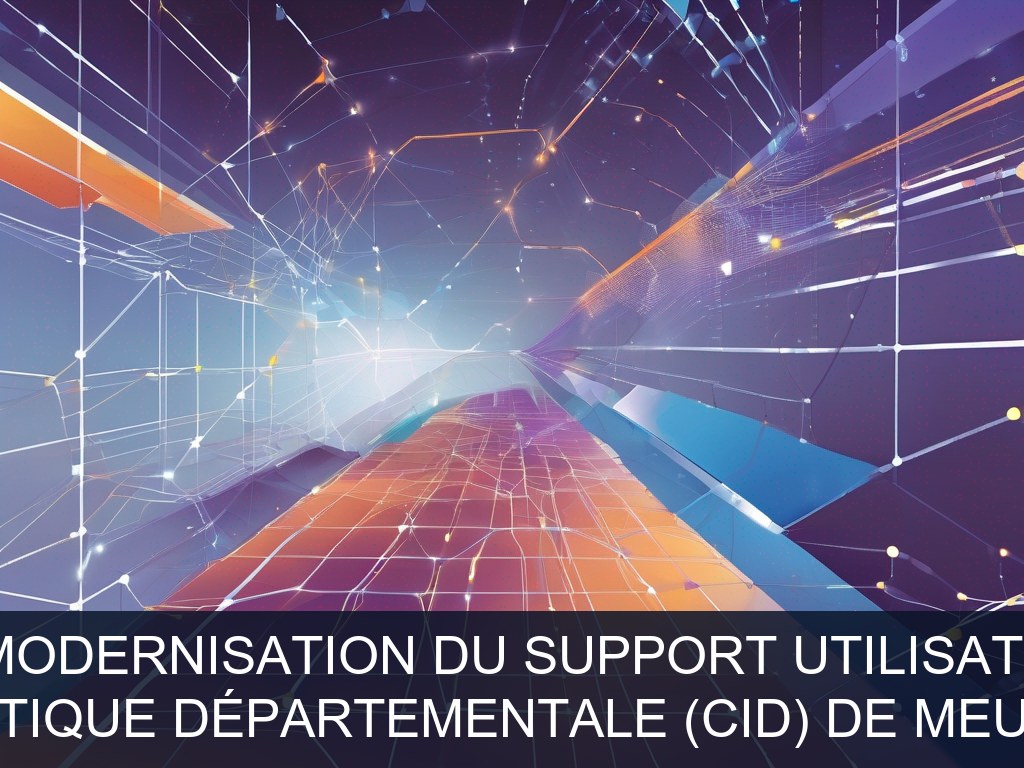Illustration pour Cellule informatique départementale (CID) de Meurthe et Moselle: Optimisation et modernisation du support utilisateur de proximité (Potentiel à Court