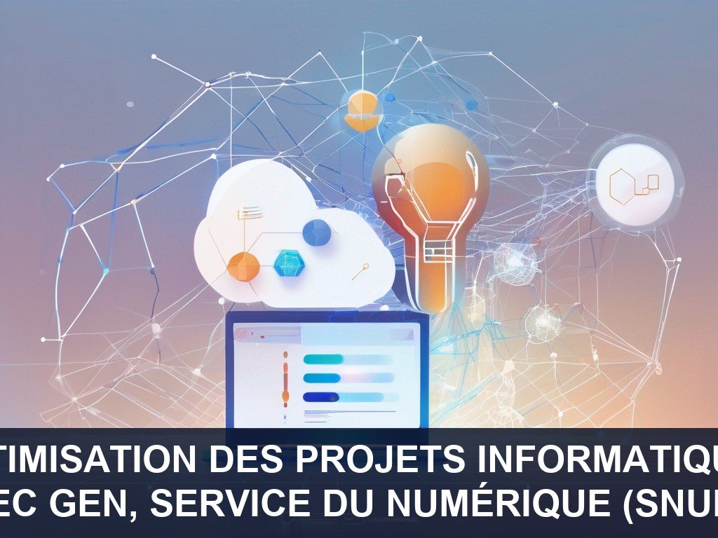Illustration pour Sec Gen, Service du numérique (SNUM): Optimisation des Projets Informatiques