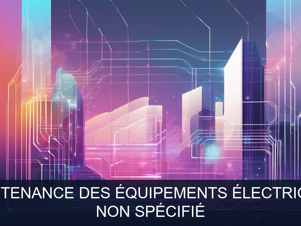 Illustration pour Non spécifié: Modernisation et maintenance des équipements électriques et informatiques (Potentiel à Court Terme)