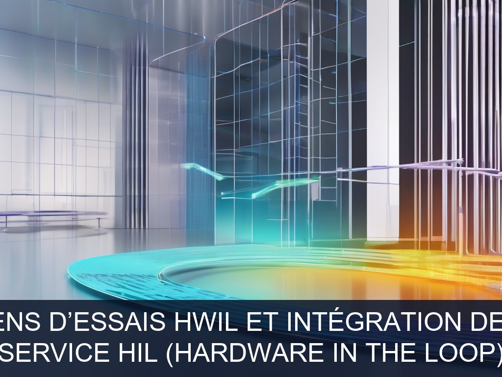 Illustration pour Service HIL (Hardware In the Loop): Modernisation des moyens d’essais HWIL et intégration de simulations temps réel (Potentiel à Court Terme)