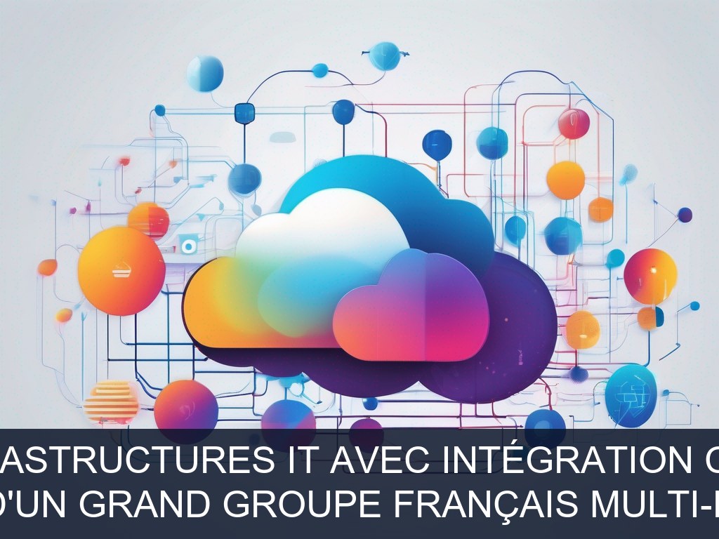 Illustration pour Filiale SI d'un grand groupe français multi-enseignes: Modernisation des infrastructures IT avec intégration cloud et cybersécurité (Potentiel à Court