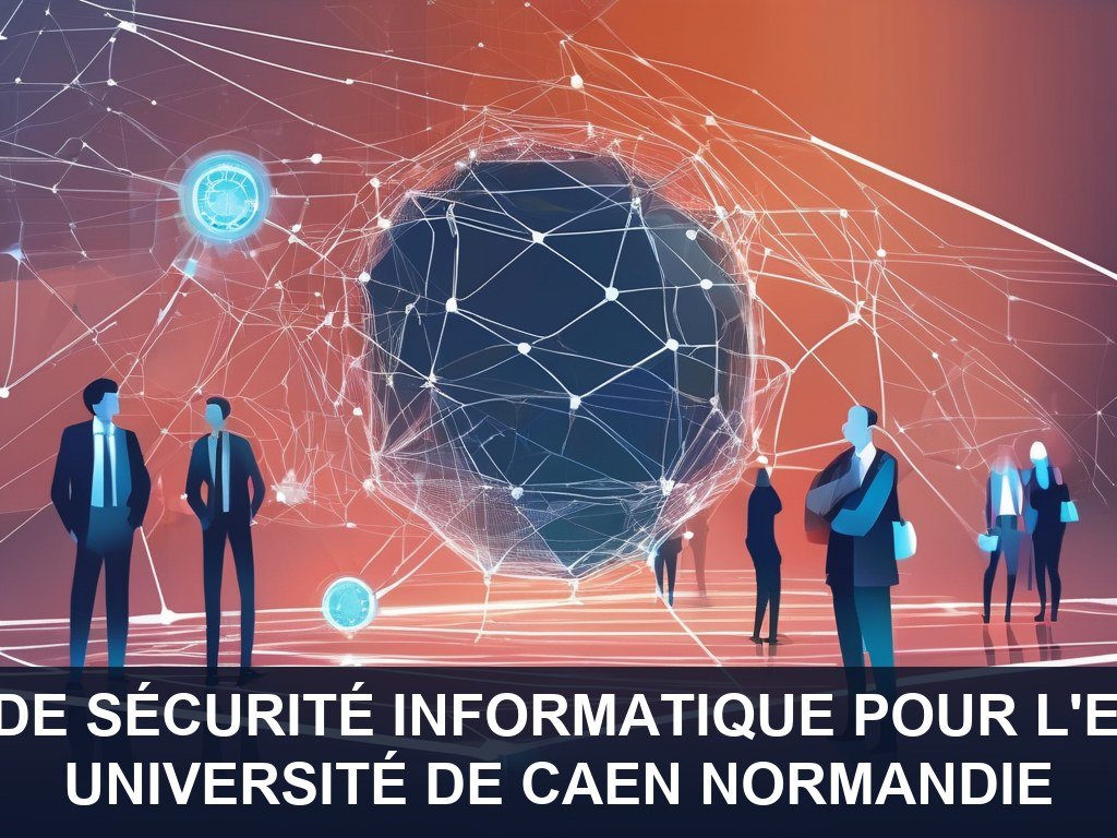 Illustration pour Université de Caen Normandie: Développement de solutions de sécurité informatique pour l'enseignement et la recherche