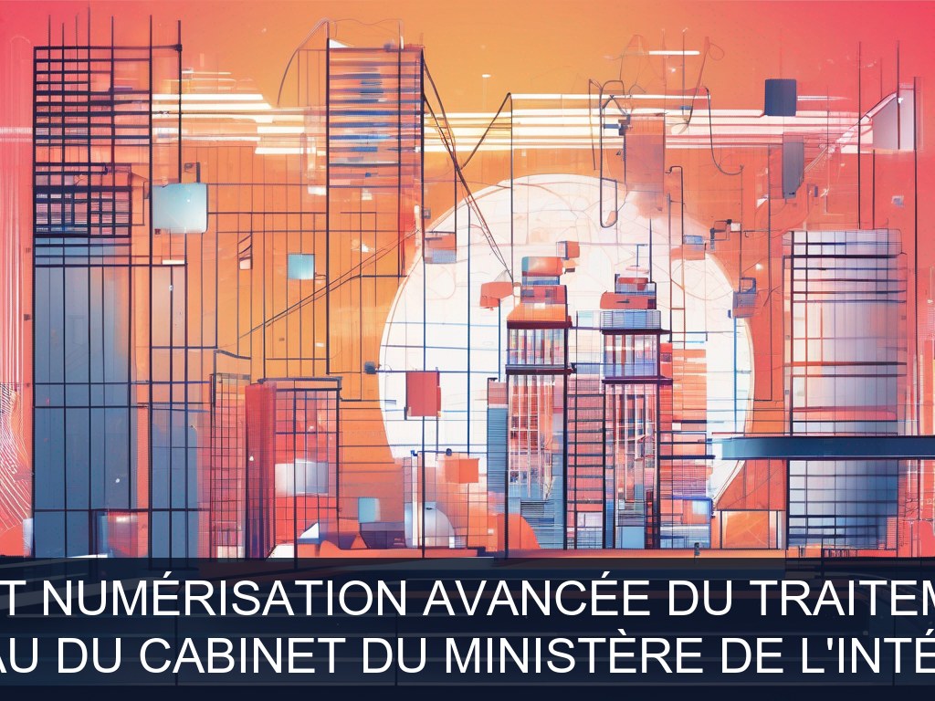 Illustration pour Bureau du Cabinet du Ministère de l'Intérieur: Automatisation et numérisation avancée du traitement du courrier (Potentiel à Court Terme)