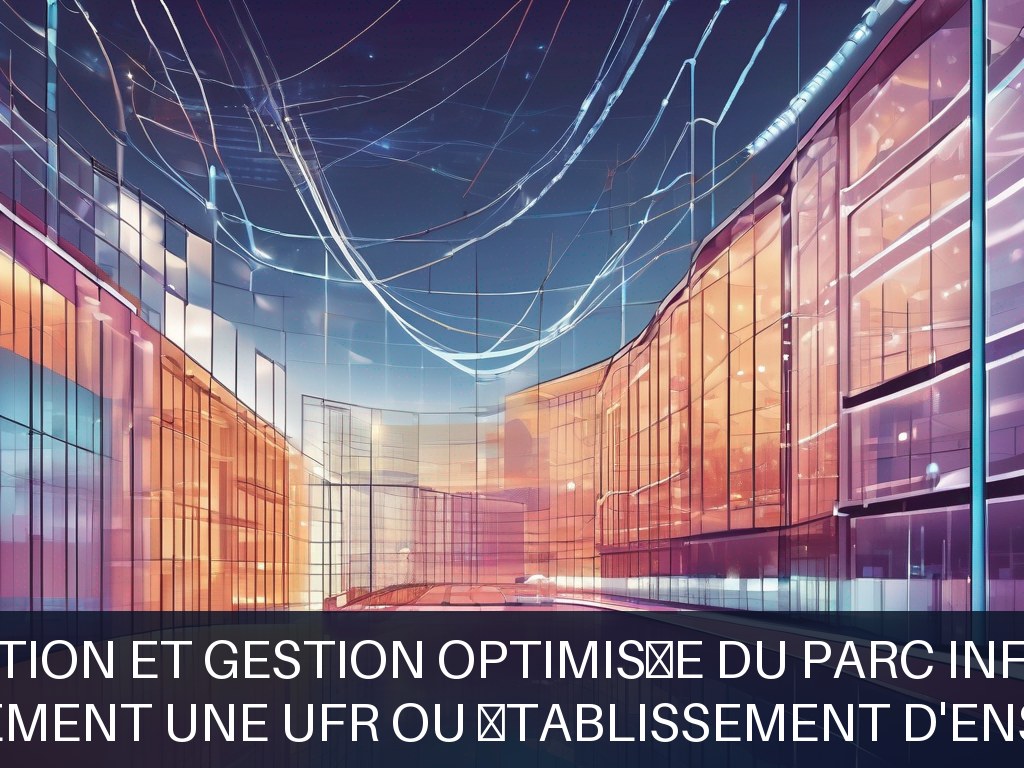 Illustration pour Non spécifié (probablement une UFR ou établissement d'enseignement supérieur): Modernisation et gestion optimisée du parc informatique (Potentiel à Co
