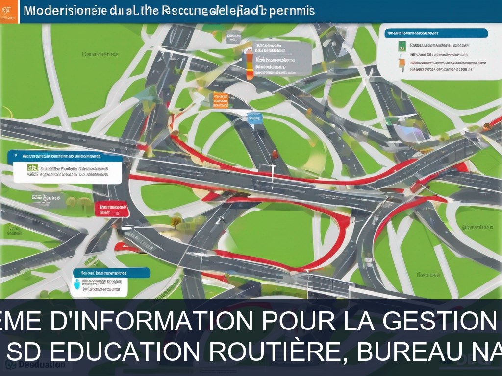 Illustration pour Délégation à la Sécurité Routière – SD Education Routière, Bureau National des Droits à Conduire (BNDC): Modernisation du système d'information pour l