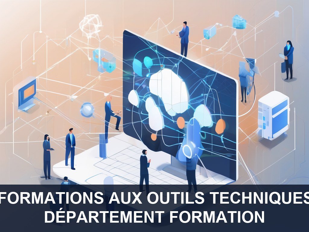 Illustration pour Département formation: Amélioration des formations aux outils techniques et informatiques