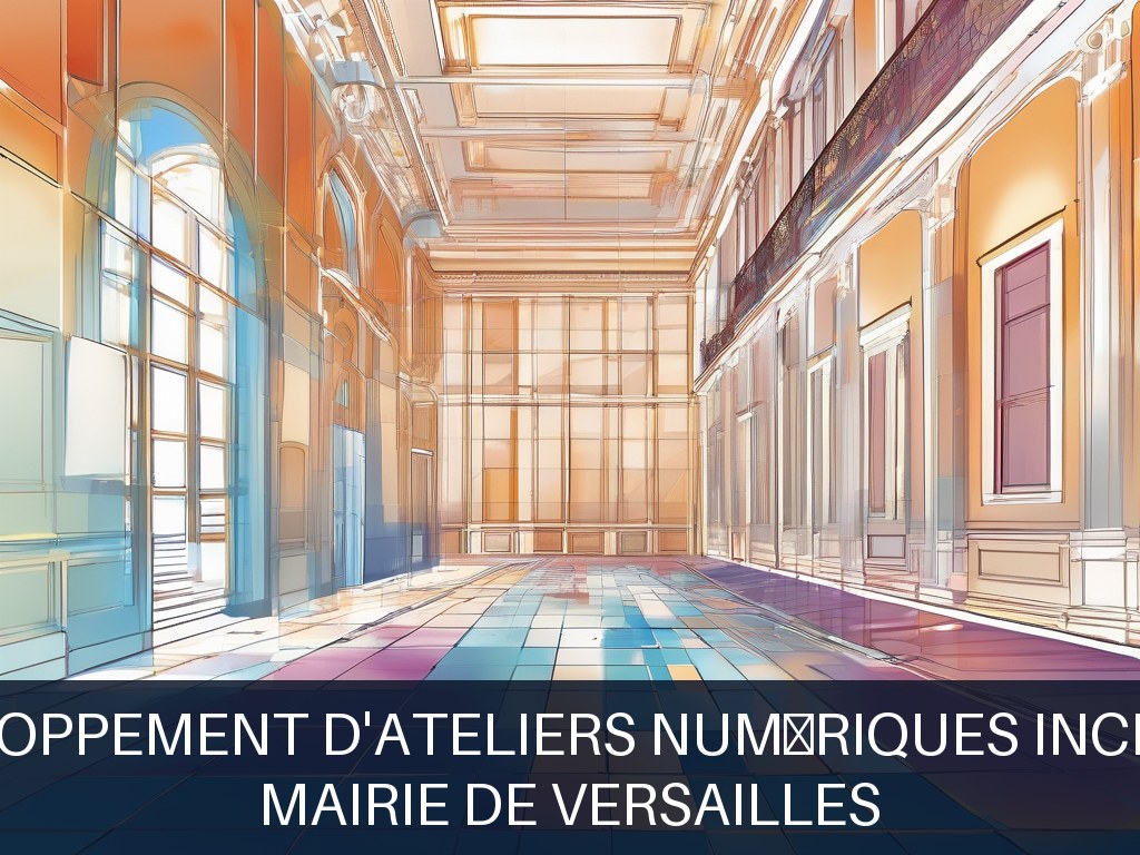 Illustration pour Mairie de Versailles: Développement d'ateliers numériques inclusifs