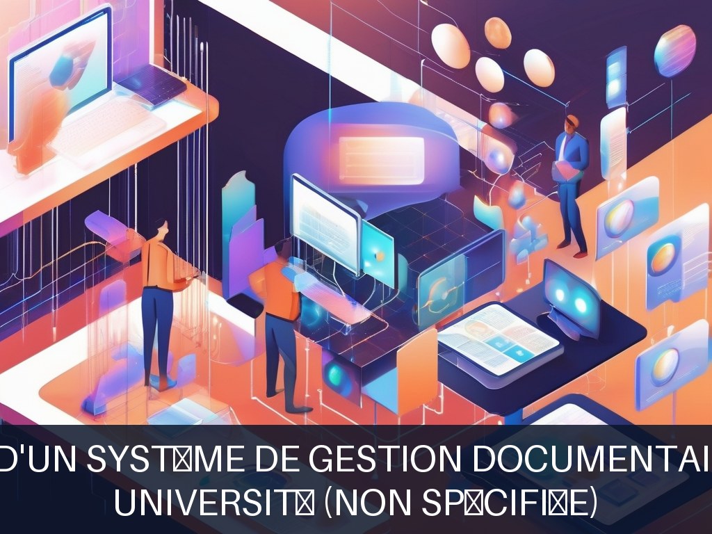 Illustration pour Université (non spécifiée): Développement d'un système de gestion documentaire électronique (Potentiel à Court Terme)