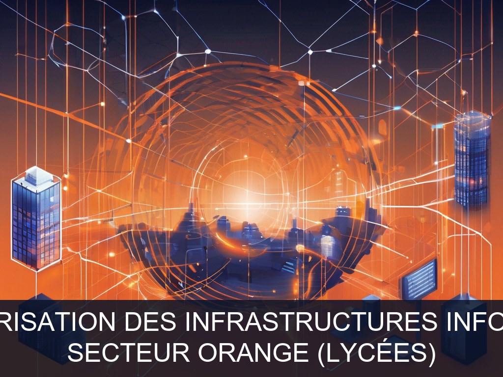 Illustration pour Secteur Orange (lycées): Optimisation et sécurisation des infrastructures informatiques en lycées (Potentiel à Court Terme)