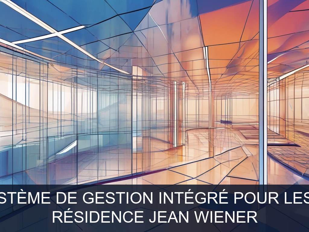 Illustration pour Résidence Jean Wiener: Mise en place d'un système de gestion intégré pour les stocks et les coûts (Potentiel à Court Terme)