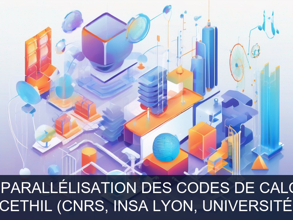 Illustration pour Laboratoires MATEIS et CETHIL (CNRS, INSA Lyon, Université Claude-Bernard Lyon 1): Optimisation et parallélisation des codes de calcul scientifique