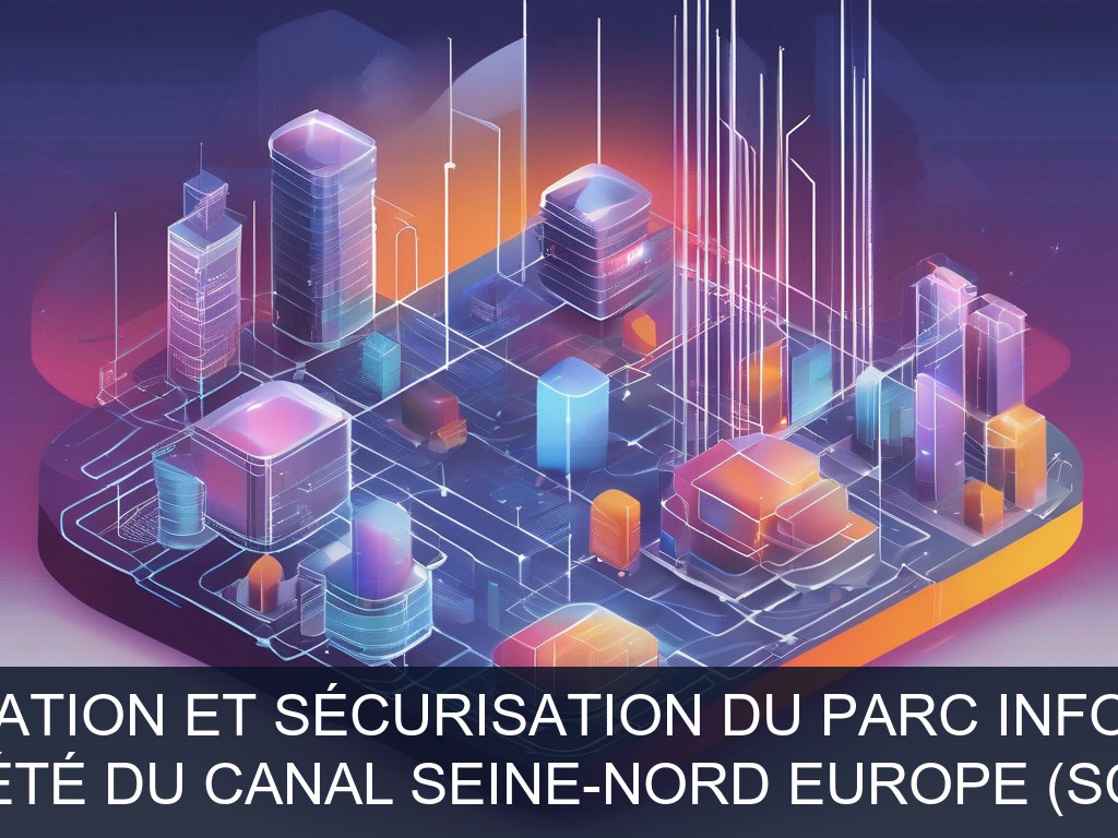Illustration pour Société du Canal Seine-Nord Europe (SCSNE): Modernisation et sécurisation du parc informatique (Potentiel à Court Terme)