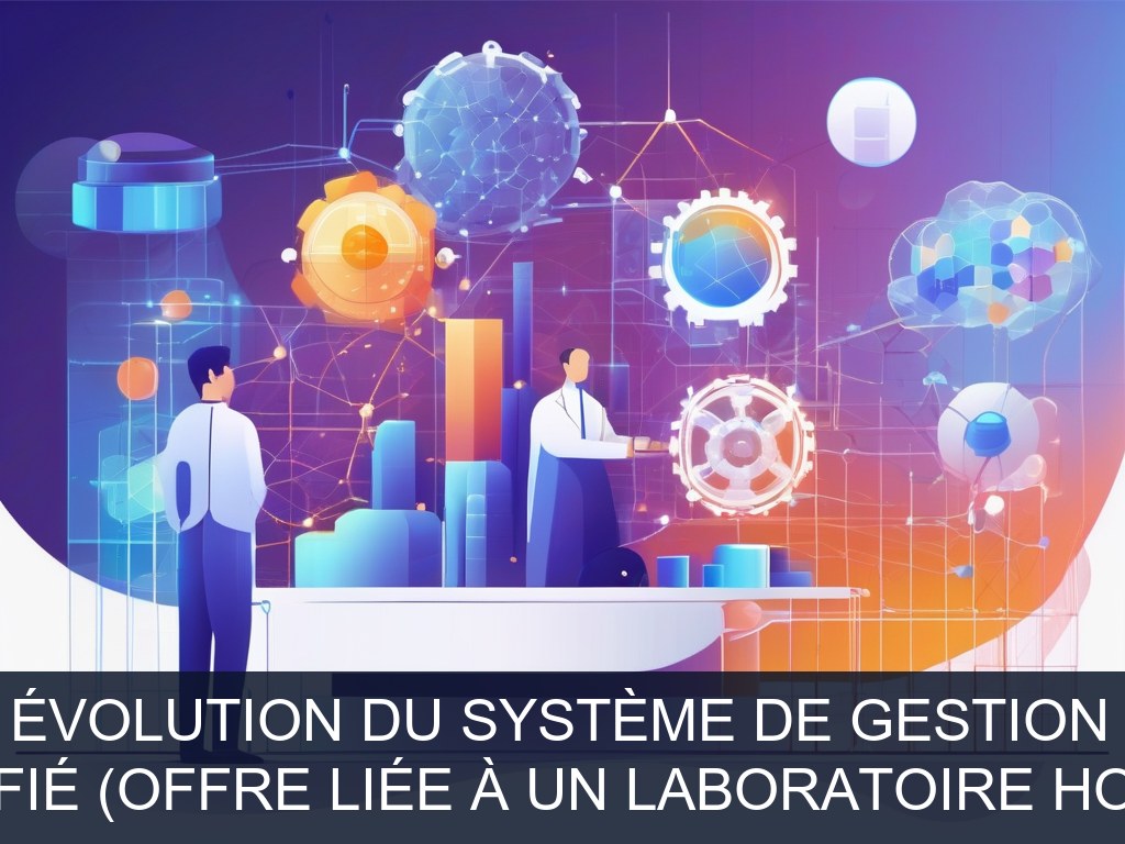 Illustration pour Non spécifié (offre liée à un laboratoire hospitalier): Optimisation et évolution du Système de Gestion du Laboratoire (Potentiel à Court Terme)