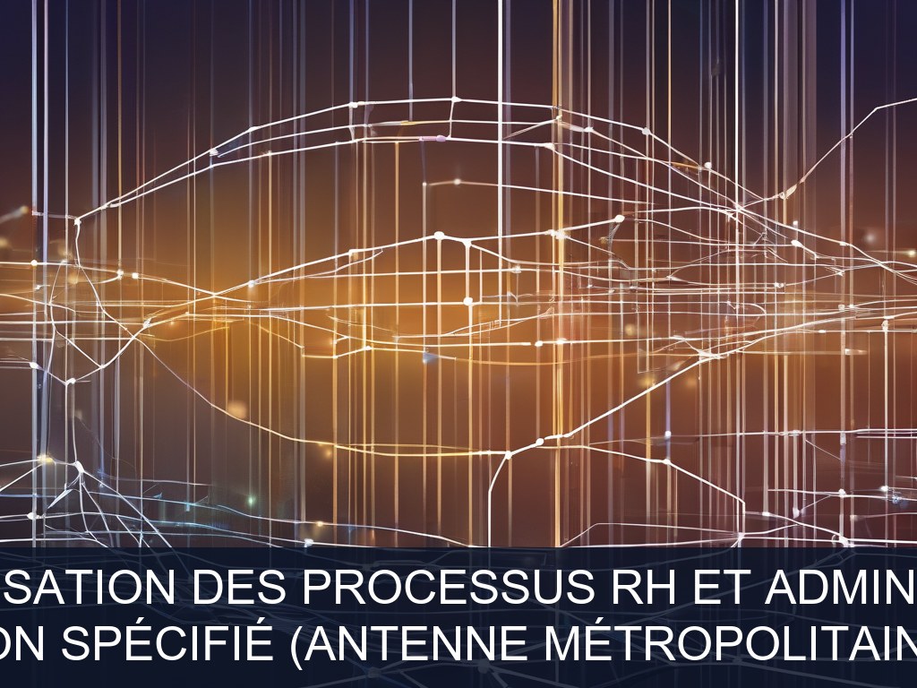 Illustration pour Non spécifié (antenne métropolitaine): Automatisation des processus RH et administratifs (Potentiel à Court Terme)