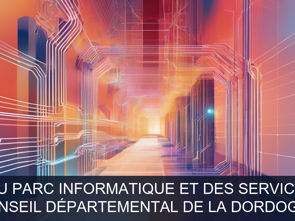 Illustration pour Conseil départemental de la Dordogne: Optimisation du parc informatique et des services numériques (Potentiel à Court Terme)