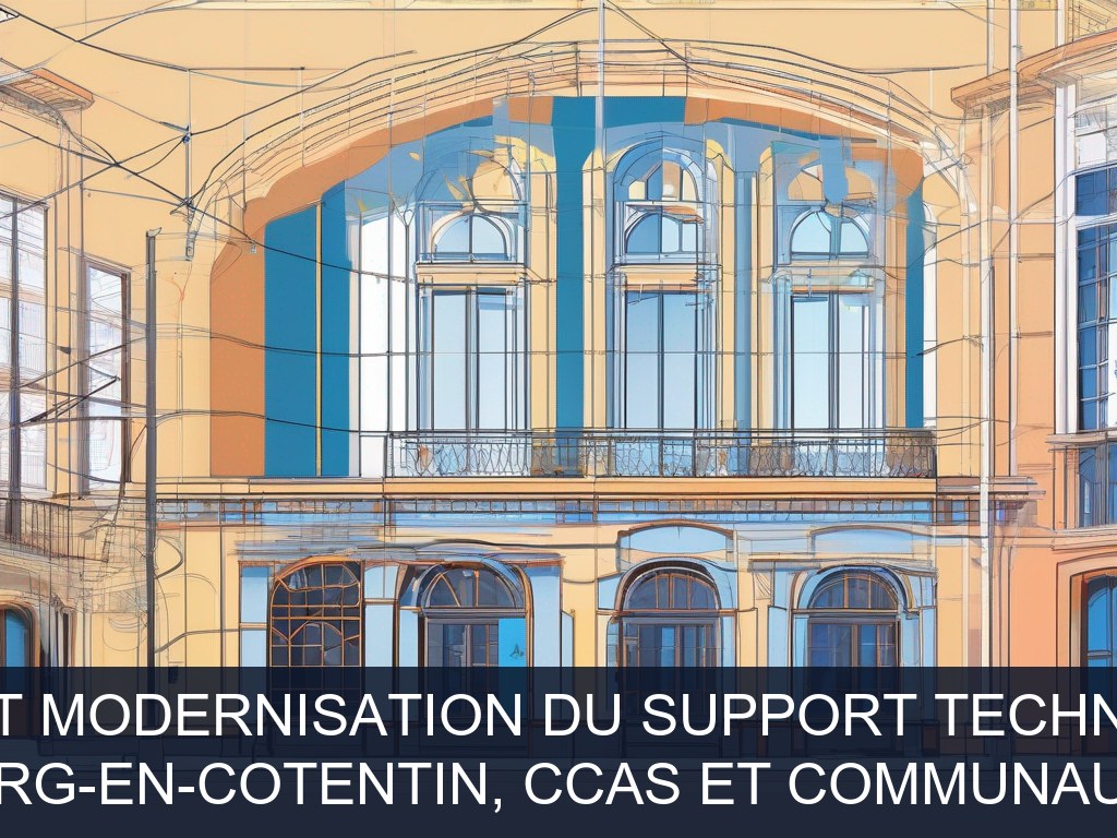 Illustration pour DSI mutualisée Ville de Cherbourg-en-Cotentin, CCAS et Communauté d'agglomération Le Cotentin: Optimisation et modernisation du support technique Help