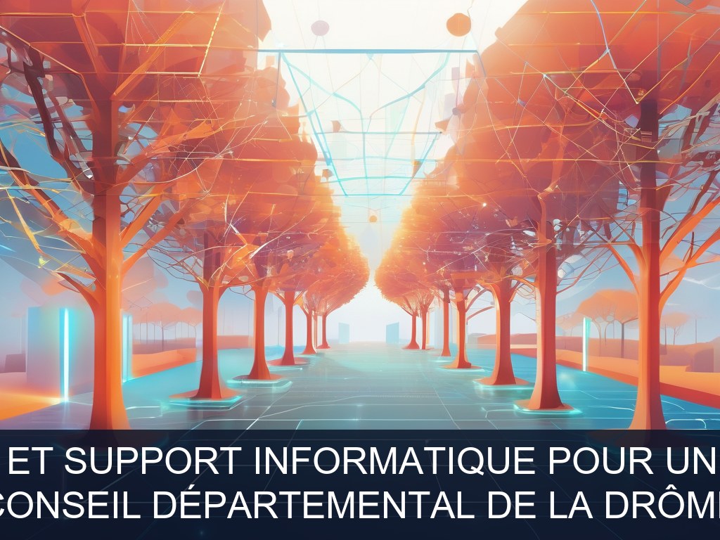Illustration pour Conseil Départemental de la Drôme: Maintenance et support informatique pour un parc étendu (Opportunité Urgente)