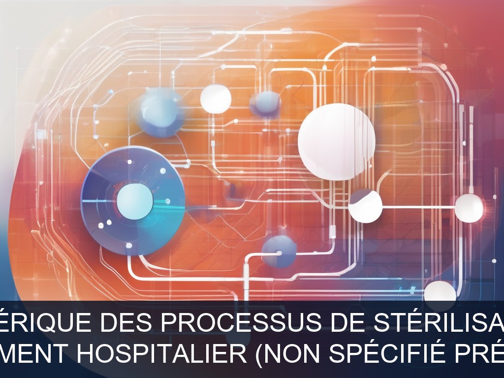 Illustration pour Établissement hospitalier (non spécifié précisément): Optimisation numérique des processus de stérilisation hospitalière (Potentiel à Court Terme)