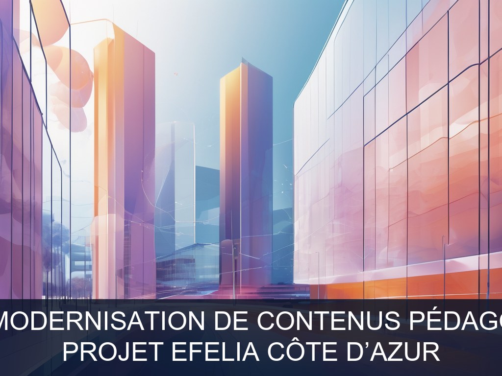 Illustration pour Projet EFELIA Côte d’Azur: Création et modernisation de contenus pédagogiques en IA (Potentiel à Court Terme)