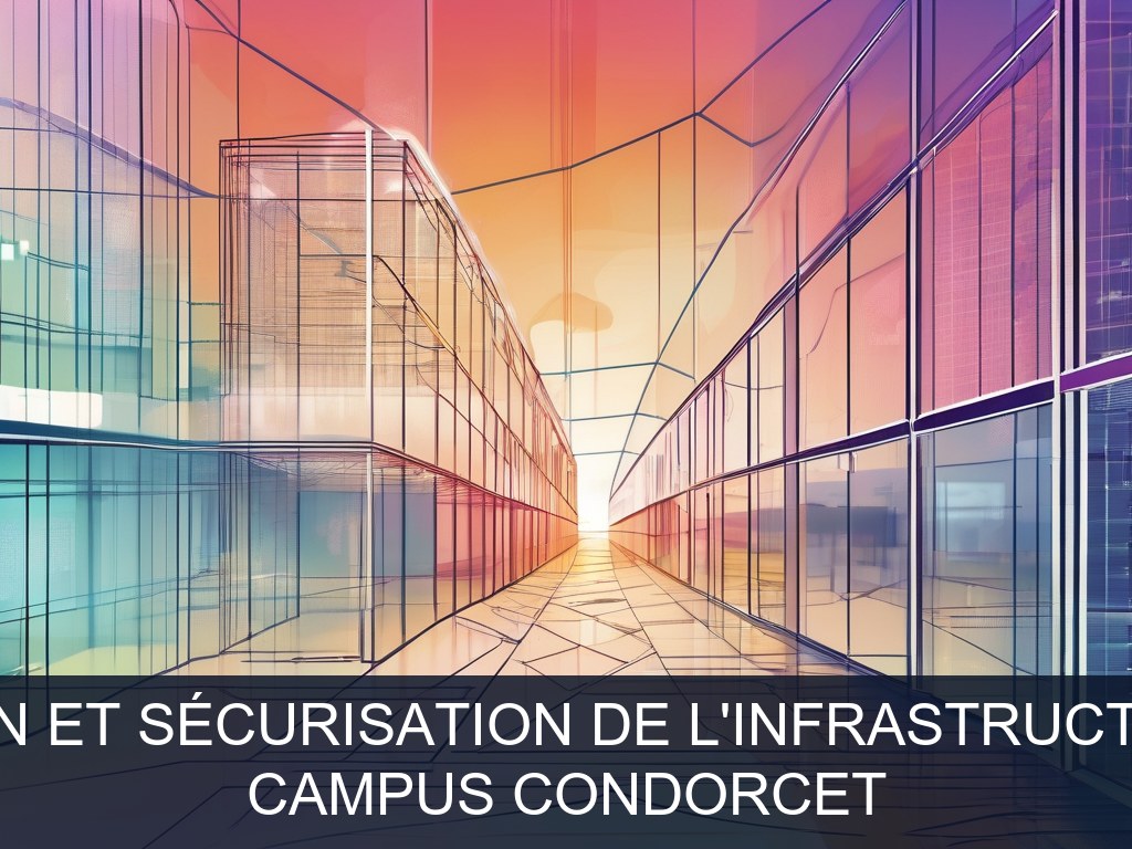 Illustration pour Campus Condorcet: Optimisation et sécurisation de l'infrastructure réseau (Potentiel à Court Terme)