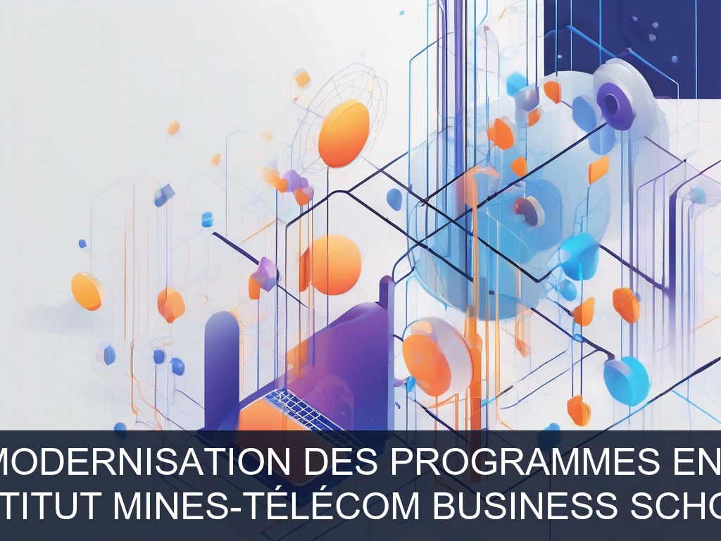 Illustration pour Institut Mines-Télécom Business School: Conception et modernisation des programmes en IA et marketing (Potentiel à Court Terme)