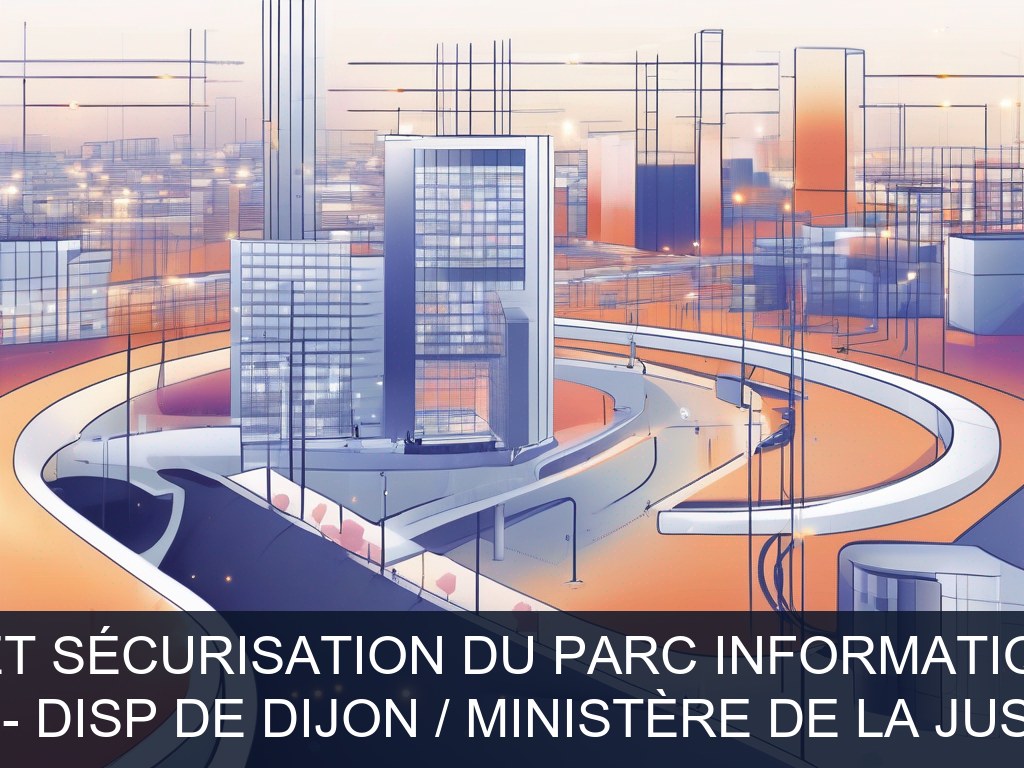 Illustration pour CLSI - DISP de Dijon / Ministère de la Justice: Modernisation et sécurisation du parc informatique et applicatif (Potentiel à Court Terme)