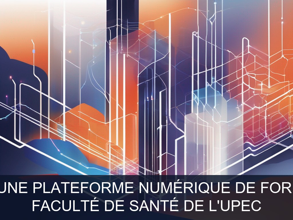 Illustration pour Faculté de Santé de l'UPEC: Développement d'une plateforme numérique de formation adaptative (Potentiel à Court Terme)