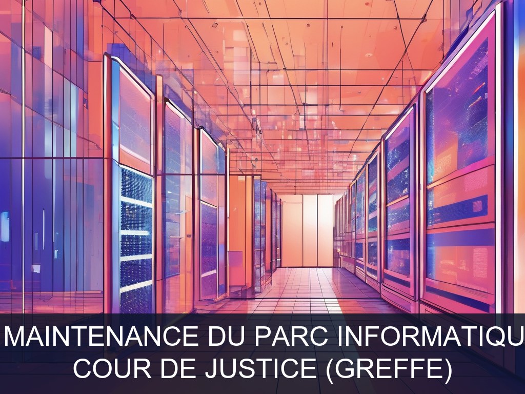 Illustration pour Cour de Justice (Greffe): Support et maintenance du parc informatique judiciaire (Opportunité Urgente)