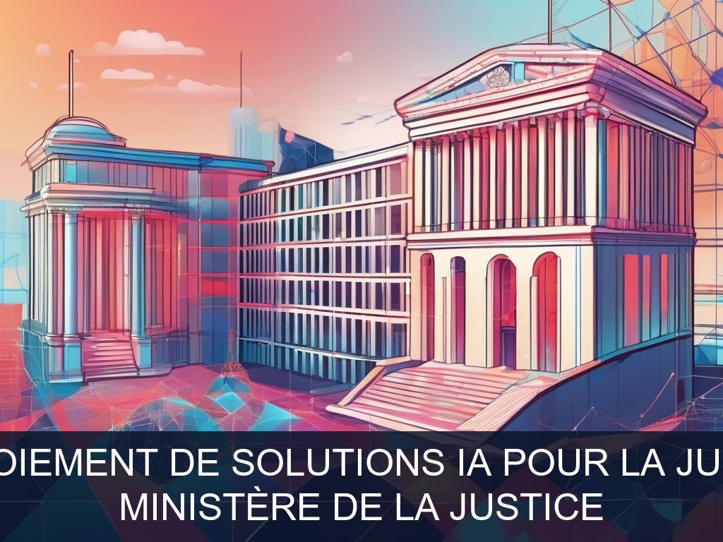 Illustration pour Ministère de la Justice: Déploiement de solutions IA pour la justice