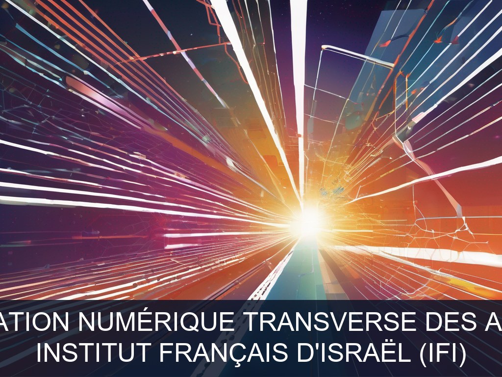 Illustration pour Institut français d'Israël (IFI): Accompagnement à la transformation numérique transverse des actions culturelles et éducatives (Potentiel à Court Ter